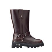 Bikerlaarzen Bruin Leer Enkel Cult , Brown , Dames