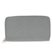 Pre-owned Leather wallets Louis Vuitton Vintage , Gray , Dames