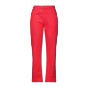 Kleding Jeans Dondup , Red , Dames