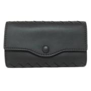 Pre-owned Leather wallets Bottega Veneta Vintage , Black , Dames