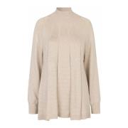 Beige Mel Gebreide Top Vrouwelijke Stijl Masai , Beige , Dames