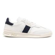 Witte Leren Casual Trainers Sneakers Polo Ralph Lauren , White , Dames