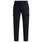 Blauwe Cargo Broek met Zakken Hugo Boss , Blue , Heren