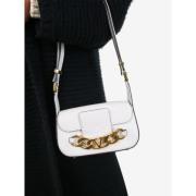 Pre-owned Leather shoulder-bags Valentino Vintage , White , Dames