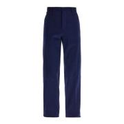 Warme Winter Chino Broek Ermenegildo Zegna , Blue , Heren