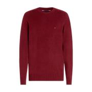 Bordeaux Gebreide Trui Regular Fit Tommy Hilfiger , Red , Heren