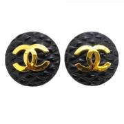 Pre-owned Plastic chanel-jewelry Chanel Vintage , Yellow , Dames