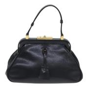 Pre-owned Leather prada-bags Prada Vintage , Black , Dames