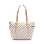 Pre-owned Fabric shoulder-bags Louis Vuitton Vintage , White , Dames