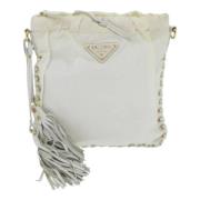 Pre-owned Fabric prada-bags Prada Vintage , White , Dames