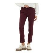 Elegante Slim Fit Broek Twinset , Red , Dames