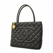 Pre-owned Leather handbags Chanel Vintage , Black , Dames