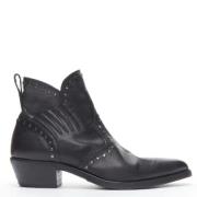 Pre-owned Leather boots Yves Saint Laurent Vintage , Black , Heren