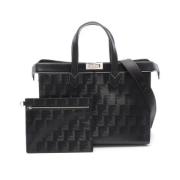 Pre-owned Leather fendi-bags Fendi Vintage , Black , Dames