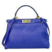 Pre-owned Leather fendi-bags Fendi Vintage , Blue , Dames