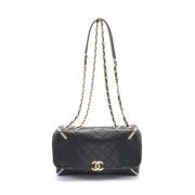 Pre-owned Leather crossbody-bags Chanel Vintage , Black , Dames