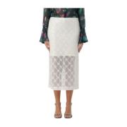 Paillet kanten rok Liu Jo , White , Dames