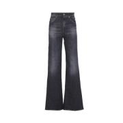 Zwarte Denim Jeans Dondup , Black , Dames