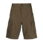 Casual Bruin Katoenen Shorts Diesel , Brown , Heren