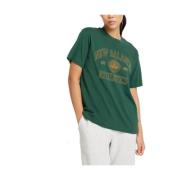 Athletics Oversized Crest T-Shirt New Balance , Green , Dames