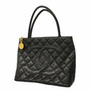 Pre-owned Leather chanel-bags Chanel Vintage , Black , Dames