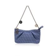 Pre-owned Canvas handbags Fendi Vintage , Blue , Dames