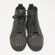 Pre-owned Fabric sneakers Christian Louboutin Pre-owned , Black , Dame...