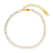 Kristallen armband 18K vergulding Dansk Copenhagen , Yellow , Dames