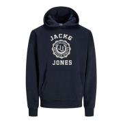 Victo Hoodie Jack & Jones , Blue , Heren