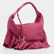 Pre-owned Leather handbags Dior Vintage , Pink , Dames