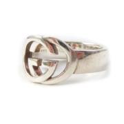 Pre-owned Metal rings Gucci Vintage , Gray , Dames