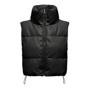 Gewatteerde Vest Elsie Only , Black , Dames