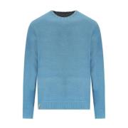 Omkeerbare Crewneck Jumper in Grijs/Lichtblauw Bob , Blue , Heren