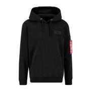 Stijlvolle hoodie met functioneel ontwerp Alpha Industries , Black , H...