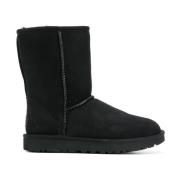 Zwarte Suède Enkellaarzen UGG , Black , Dames