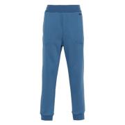 Blauwe Track Pants met Logo Borduurwerk Ermenegildo Zegna , Blue , Her...