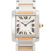 Pre-owned Yellow Gold watches Cartier Vintage , White , Dames