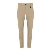 Beige Slim Fit Katoenen Broek Manuel Ritz , Beige , Heren