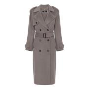 Stijlvolle Jas voor Vrouwen Elisabetta Franchi , Gray , Dames