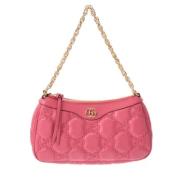 Pre-owned Leather shoulder-bags Gucci Vintage , Pink , Dames