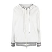 Grijze Hoodie met Rits Eleventy , Gray , Dames