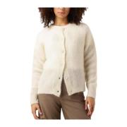 Witte Cardigan Loren Stijlvolle Garderobe Toevoeging Nukus , Beige , D...