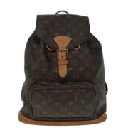 Pre-owned Canvas backpacks Louis Vuitton Vintage , Brown , Dames