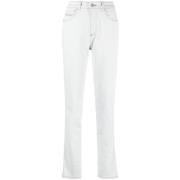 Casual Skinny Jeans Blauw Katoen Elastaan Diesel , White , Dames