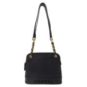 Pre-owned Leather chanel-bags Chanel Vintage , Black , Dames