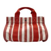 Pre-owned Canvas handbags Hermès Vintage , Red , Dames