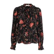 Elegante Multicolor Zijden Blouse Ulla Johnson , Multicolor , Dames