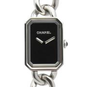 Pre-owned Metal watches Chanel Vintage , Black , Dames