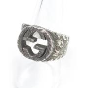 Pre-owned Metal rings Gucci Vintage , Gray , Dames