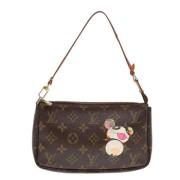 Pre-owned Canvas clutches Louis Vuitton Vintage , Brown , Dames